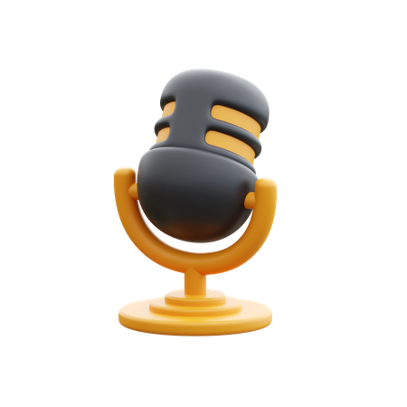 Microphone  3D Icon