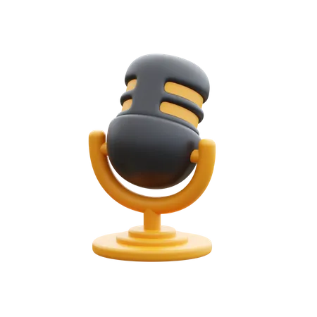 Microphone  3D Icon