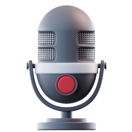 Microphone  3D Icon