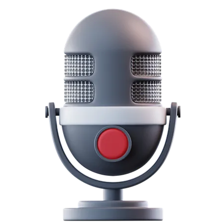 Microphone  3D Icon