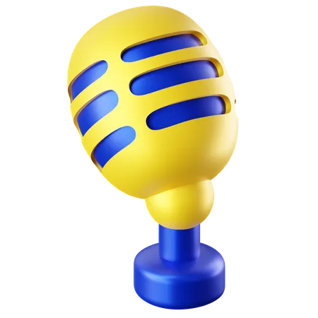 Microphone  3D Icon