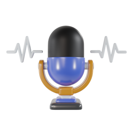 Microphone  3D Icon