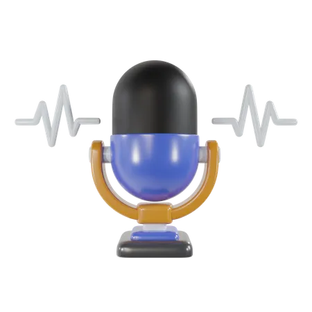 Microphone  3D Icon