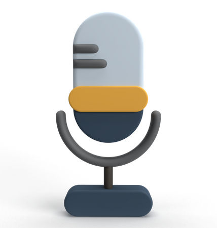 Microphone  3D Icon