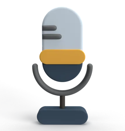 Microphone  3D Icon