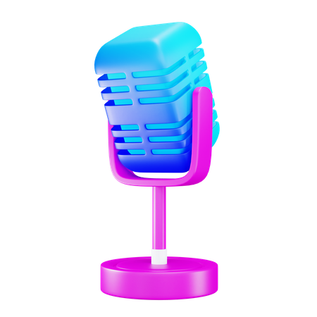 Microphone  3D Icon