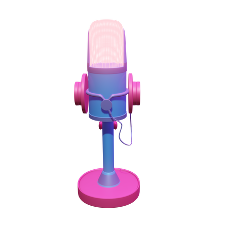 Microphone  3D Icon