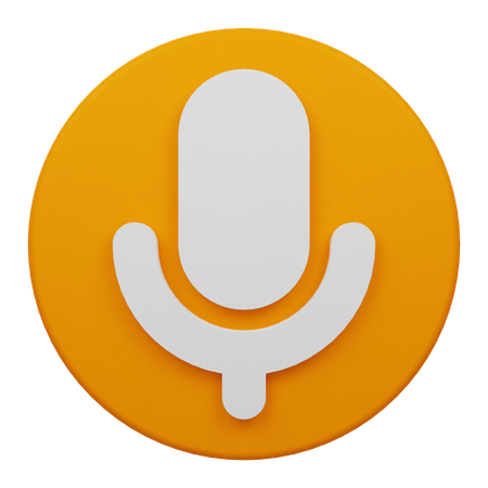 Microphone  3D Icon