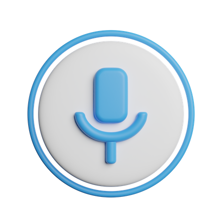 Microphone  3D Icon