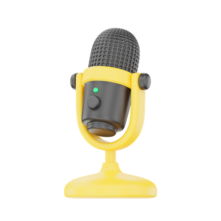 Microphone  3D Icon