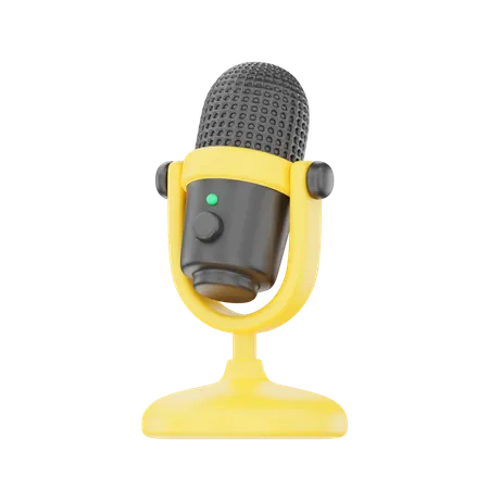 Microphone  3D Icon