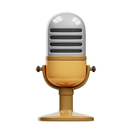 Microphone  3D Icon