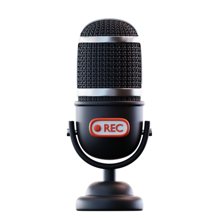 Microphone  3D Icon