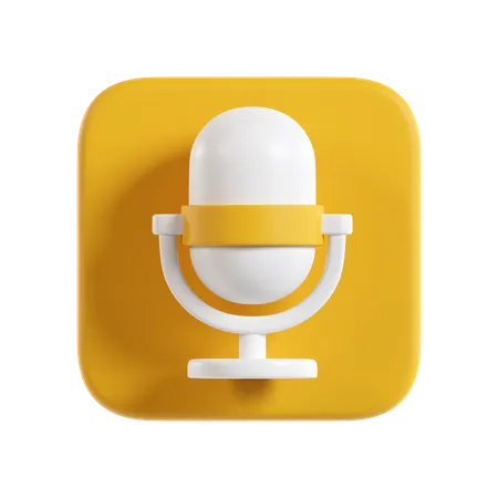 Microphone  3D Icon