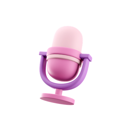 Microphone  3D Icon