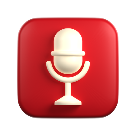 Microphone  3D Icon