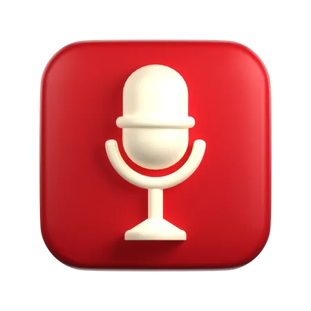 Microphone  3D Icon