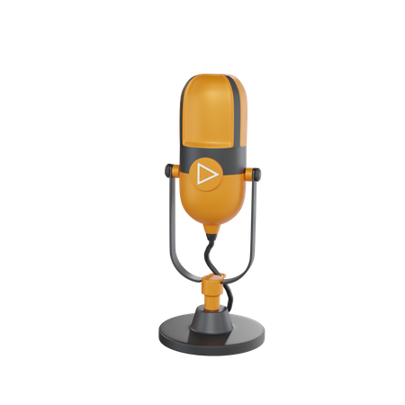 Microphone  3D Icon