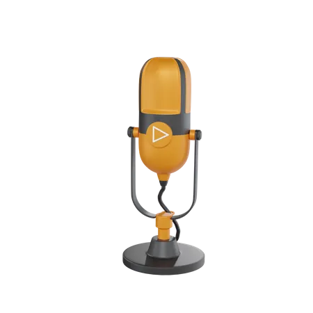 Microphone  3D Icon