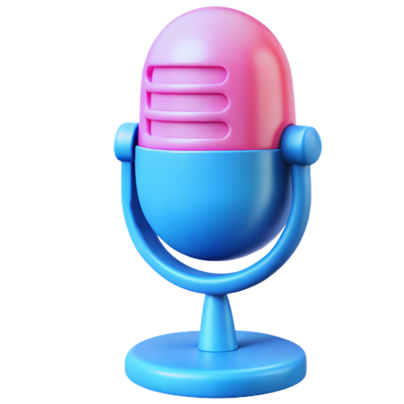 Microphone  3D Icon