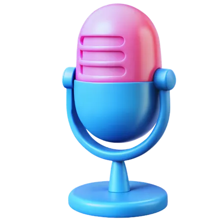 Microphone  3D Icon