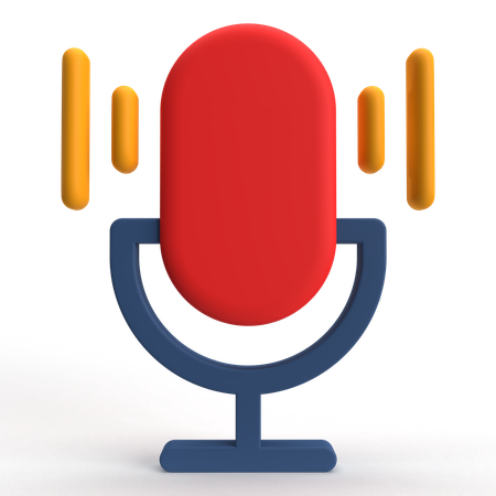 Microphone  3D Icon