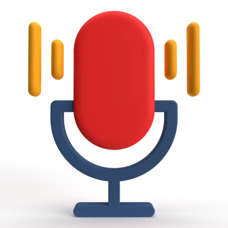 Microphone  3D Icon