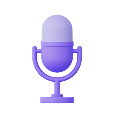 Microphone  3D Icon