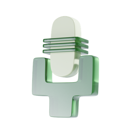 Microphone  3D Icon