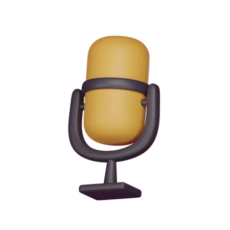 Microphone  3D Icon