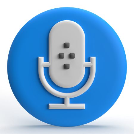 Microphone  3D Icon