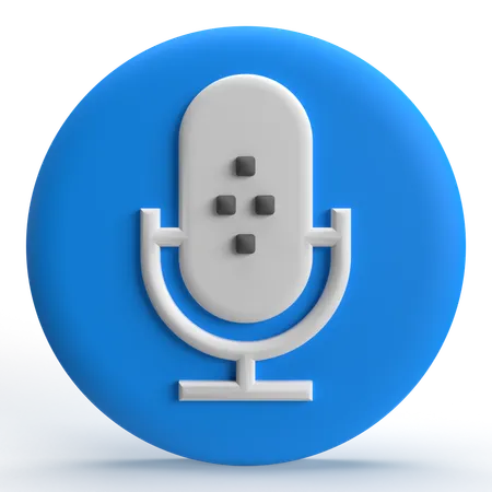 Microphone  3D Icon