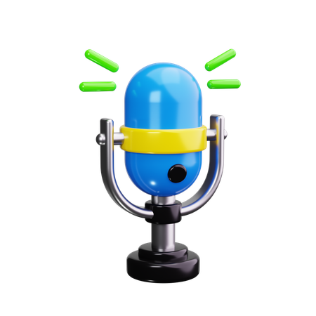 Microphone  3D Icon