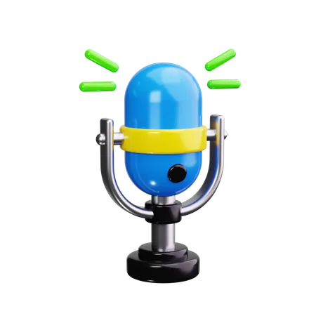 Microphone  3D Icon