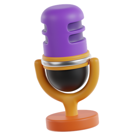 Microphone  3D Icon