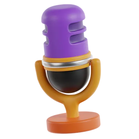 Microphone  3D Icon