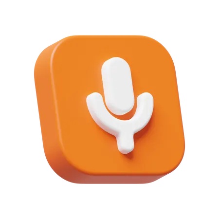 Microphone  3D Icon