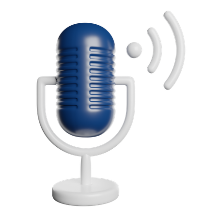 Microphone  3D Icon