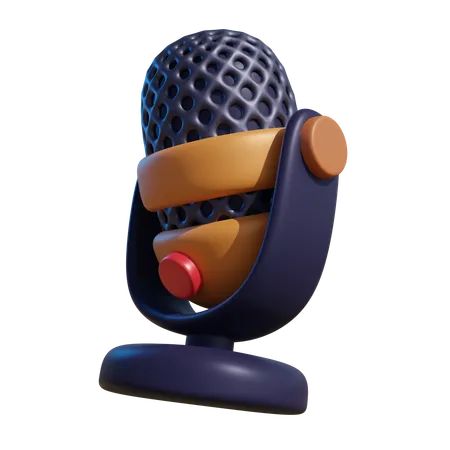 Microphone  3D Icon