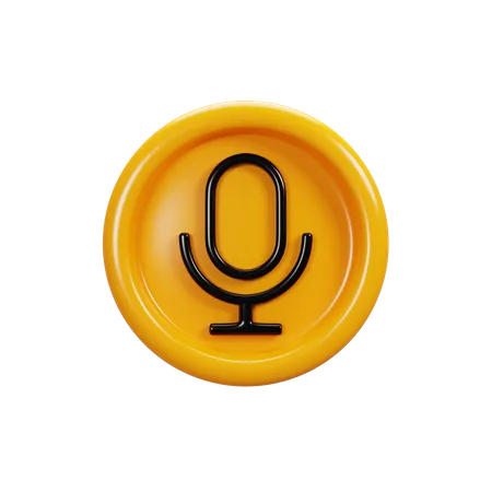 Microphone  3D Icon