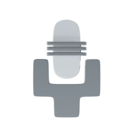 Microphone  3D Icon