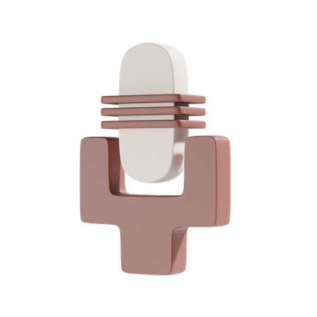 Microphone  3D Icon