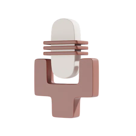 Microphone  3D Icon