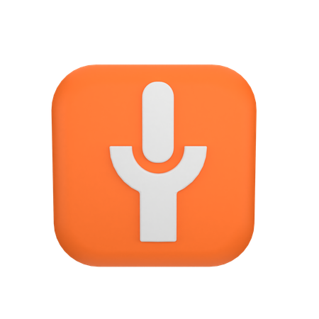 Microphone  3D Icon