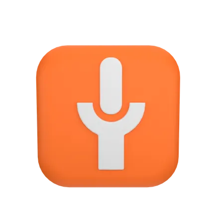 Microphone  3D Icon