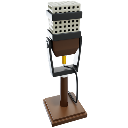 Microphone  3D Icon