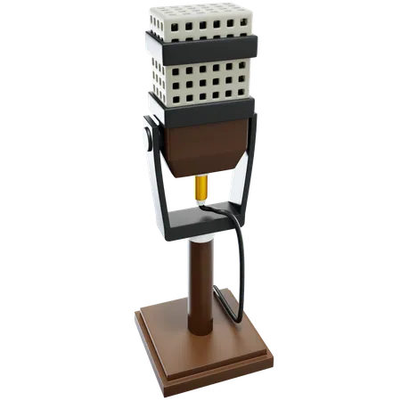 Microphone  3D Icon