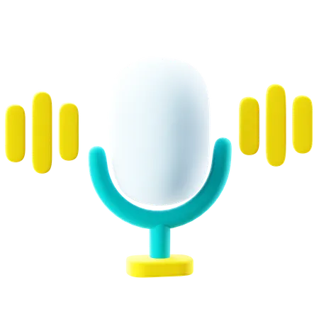 Microphone  3D Icon