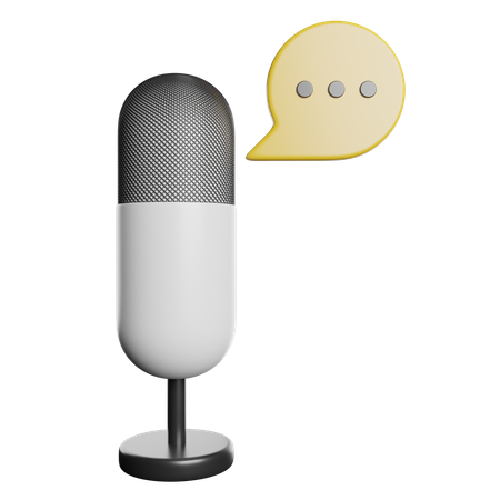 Microphone  3D Icon