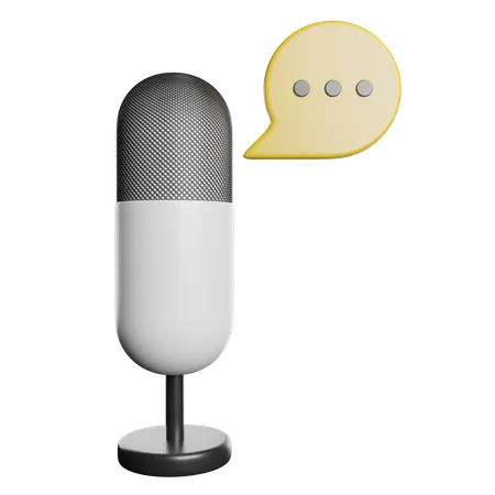 Microphone  3D Icon